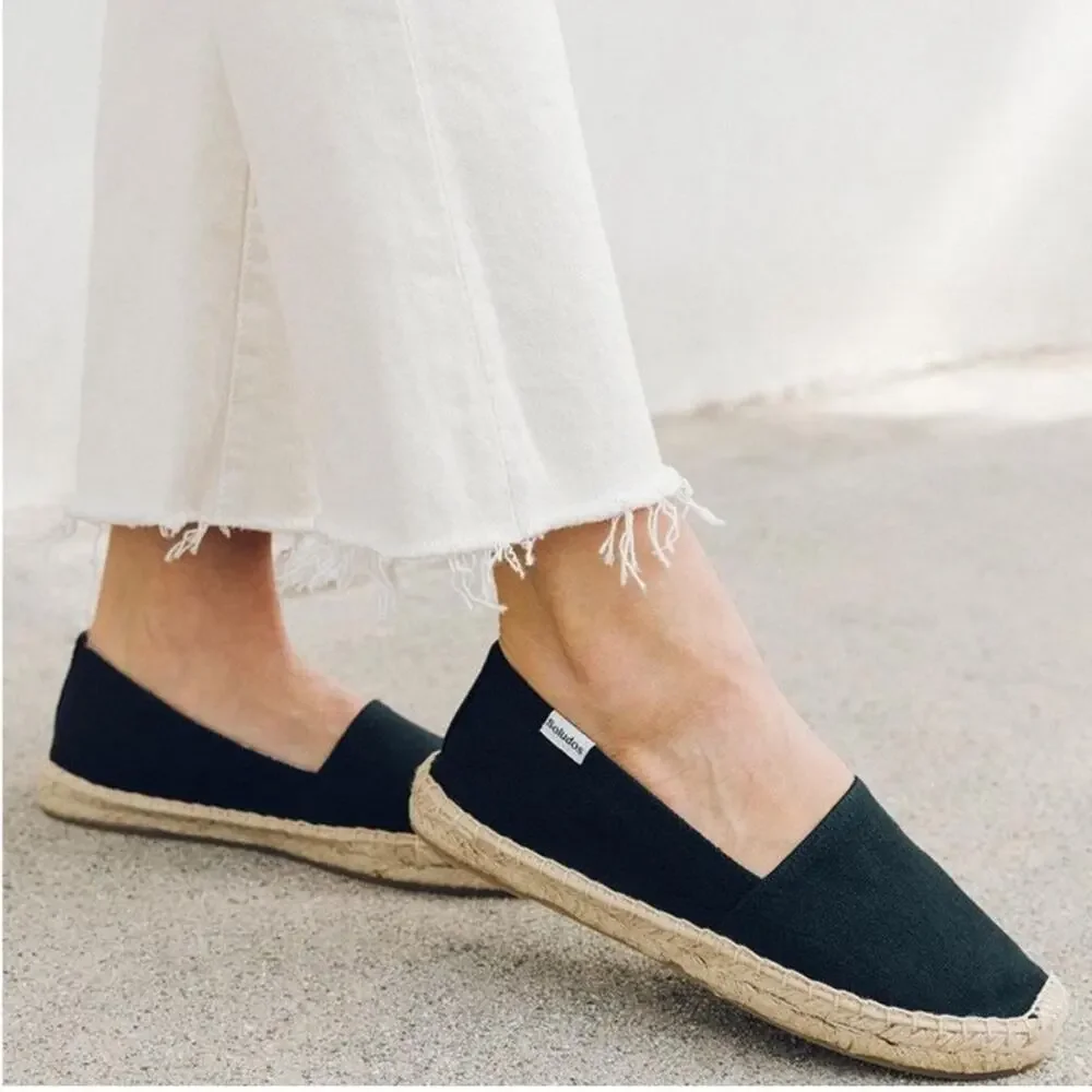 Soludos black classic espadrilles Sz 9.5